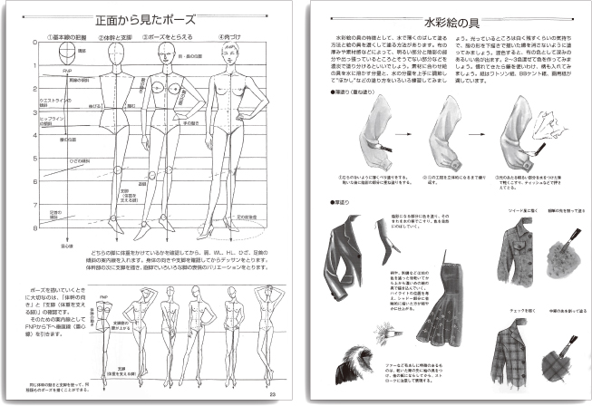 ファッションデザイン画 生涯学習講座